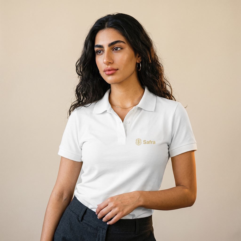Polo Pima Feminina Branca