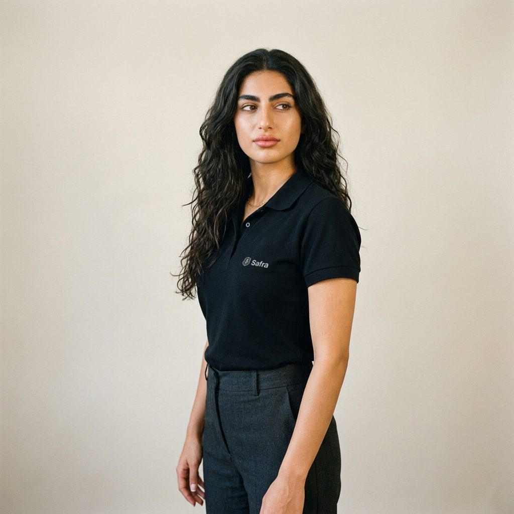 Polo Pima Feminina Preta